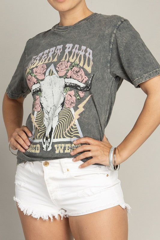 Desert Road Wild West Graphic Top