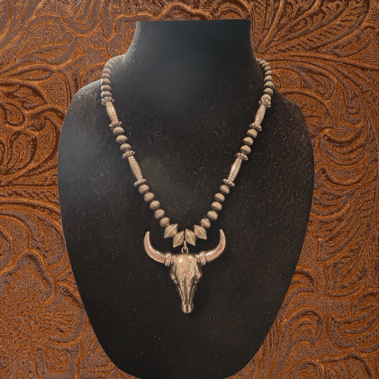 Vintage Steer Necklace